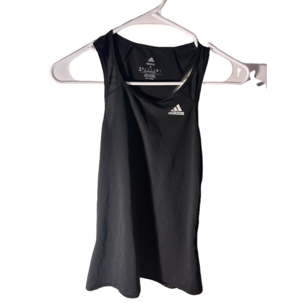 Adidas Running Black Racerback Tank Top Size S Athletic Workout